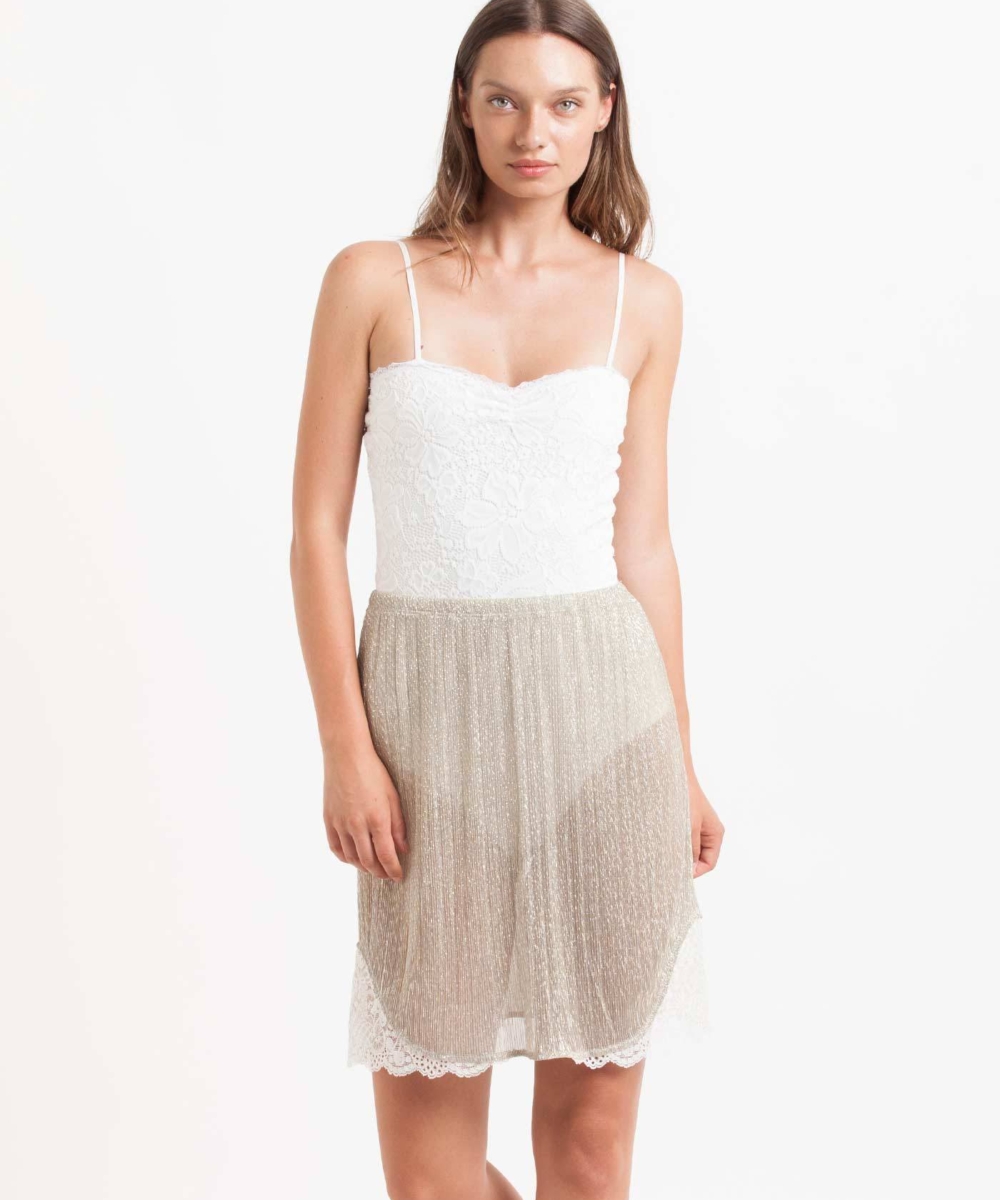 חצאית Suki זהב פליסה