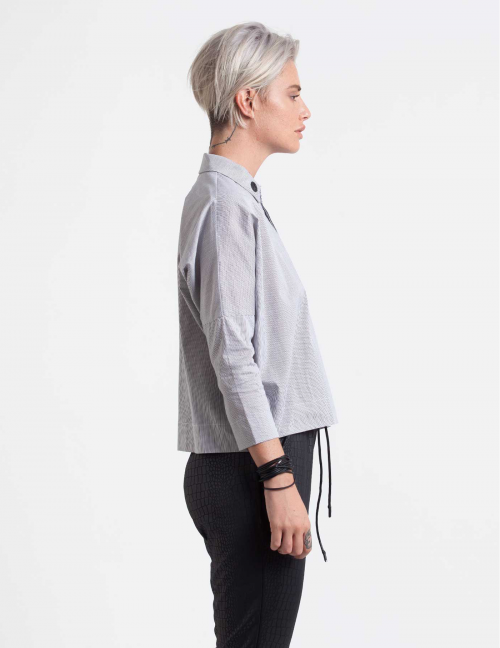 Alef Alef | אלף אלף - בגדי מעצבים | חולצת Alison Nit אפור Alef Alef | אלף אלף - בגדי מעצבים | חולצת Alison Nit אפור