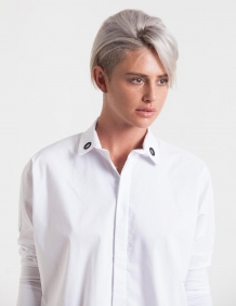 Alef Alef | אלף אלף - בגדי מעצבים | חולצת Alison Nit לבן