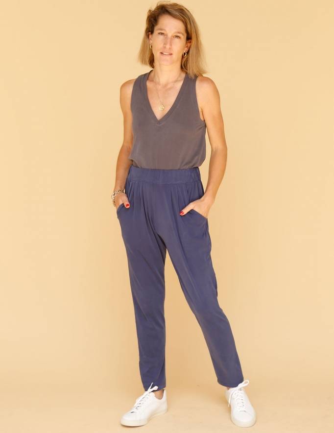 Alef Alef | אלף אלף - בגדי מעצבים | מכנסי Tenenbaum נייבי