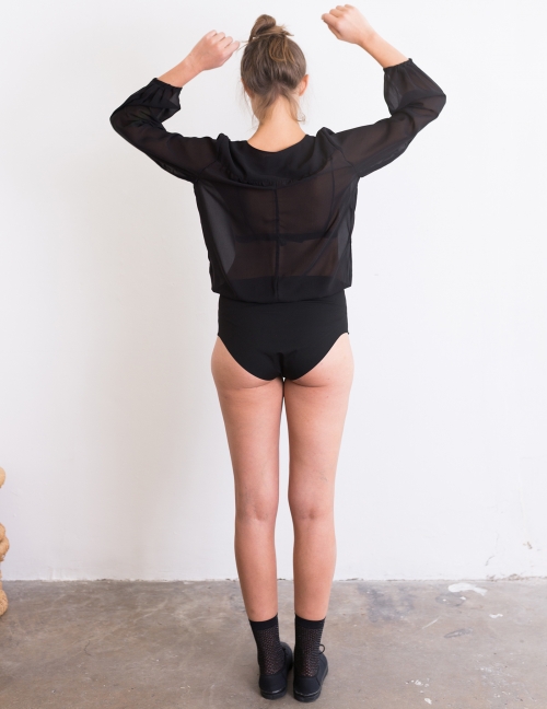 Alef Alef | אלף אלף - בגדי מעצבים | בגד גוף Aidy שחור שקוף Alef Alef | אלף אלף - בגדי מעצבים | בגד גוף Aidy שחור שקוף