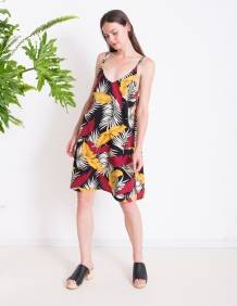 Alef Alef | אלף אלף - בגדי מעצבים | שמלת ROSE הדפס צבעוני