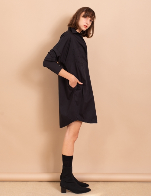 Alef Alef | אלף אלף - בגדי מעצבים | שמלת Nina שחור Alef Alef | אלף אלף - בגדי מעצבים | שמלת Nina שחור