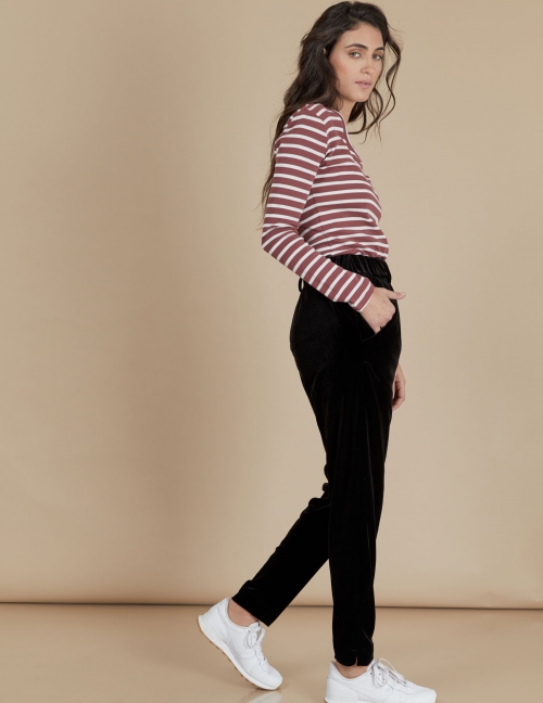 Alef Alef | אלף אלף - בגדי מעצבים | מכנסי Katya שחור Alef Alef | אלף אלף - בגדי מעצבים | מכנסי Katya שחור