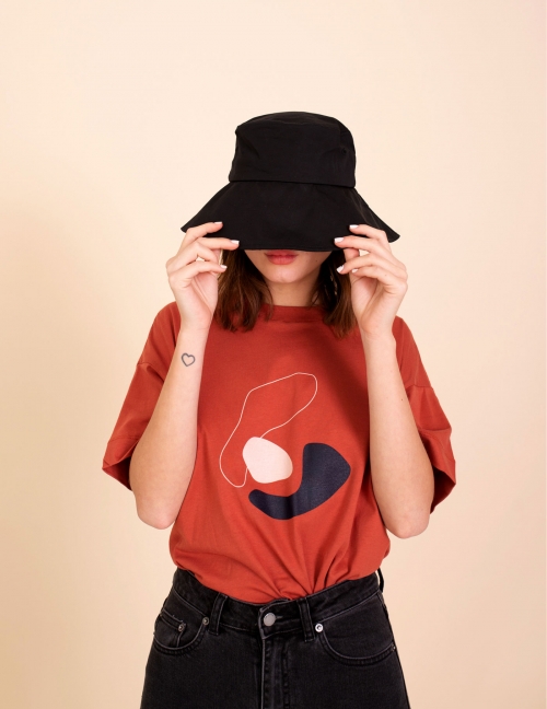 Alef Alef | אלף אלף - בגדי מעצבים | חולצת Odessa חמרה הדפס Alef Alef | אלף אלף - בגדי מעצבים | חולצת Odessa חמרה הדפס