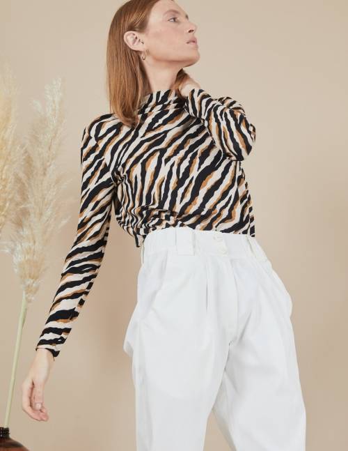 Alef Alef | אלף אלף - בגדי מעצבים | מכנסי Curie שמנת Alef Alef | אלף אלף - בגדי מעצבים | מכנסי Curie שמנת