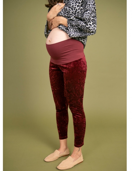 Alef Alef | אלף אלף - בגדי מעצבים | טייץ Neny | קטיפה בורדו Alef Alef | אלף אלף - בגדי מעצבים | טייץ Neny | קטיפה בורדו