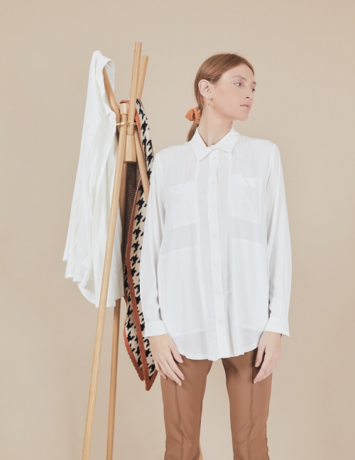 Alef Alef | אלף אלף - בגדי מעצבים | חולצת Joan | שמנת Alef Alef | אלף אלף - בגדי מעצבים | חולצת Joan | שמנת