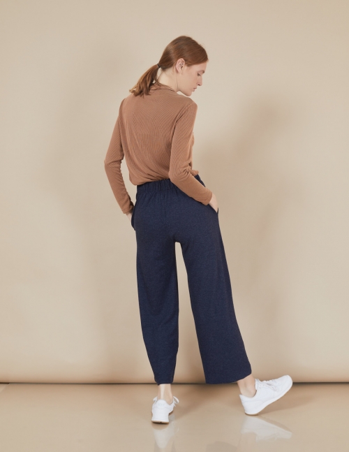 Alef Alef | אלף אלף - בגדי מעצבים | מכנסי Willie נייבי Alef Alef | אלף אלף - בגדי מעצבים | מכנסי Willie נייבי