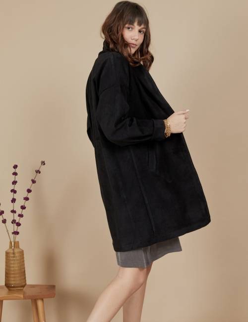 Alef Alef | אלף אלף - בגדי מעצבים | מעיל Nellie שחור Alef Alef | אלף אלף - בגדי מעצבים | מעיל Nellie שחור