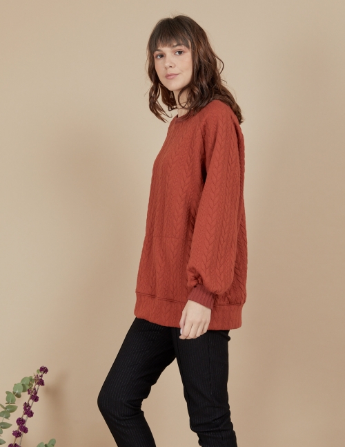 Alef Alef | אלף אלף - בגדי מעצבים | סווטשירט Magie חמרה Alef Alef | אלף אלף - בגדי מעצבים | סווטשירט Magie חמרה