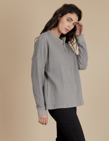 Alef Alef | אלף אלף - בגדי מעצבים | חולצת Greta אפור בהיר