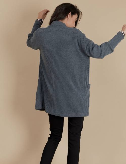 Alef Alef | אלף אלף - בגדי מעצבים | עליונית Bessie | אפור Alef Alef | אלף אלף - בגדי מעצבים | עליונית Bessie | אפור