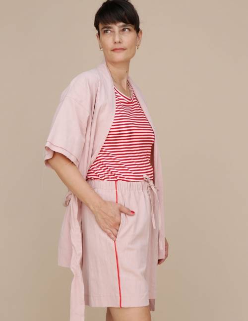 Alef Alef | אלף אלף - בגדי מעצבים | מכנסי Giladi ורוד/ אדום Alef Alef | אלף אלף - בגדי מעצבים | מכנסי Giladi ורוד/ אדום