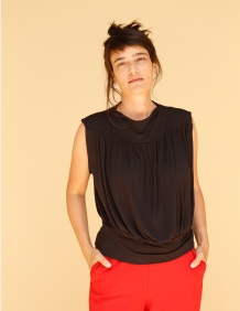 Alef Alef | אלף אלף - בגדי מעצבים | חולצת Gafni שחור