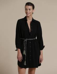Alef Alef | אלף אלף - בגדי מעצבים | שמלת Fuji שחור