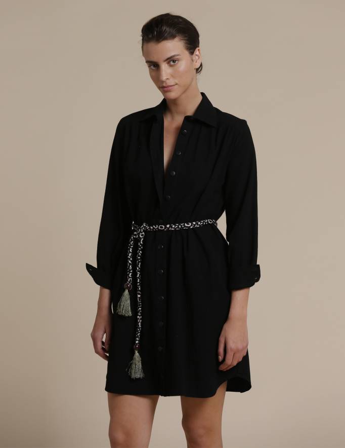 Alef Alef | אלף אלף - בגדי מעצבים | שמלת Fuji שחור