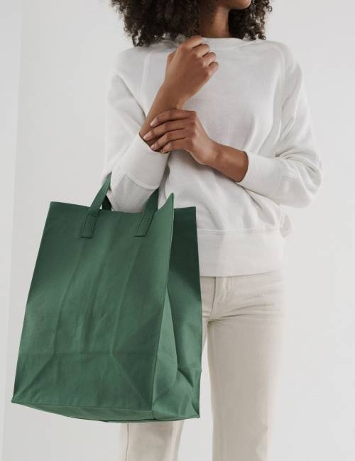 Alef Alef | אלף אלף - בגדי מעצבים | תיק יד קנווס אקליפטוס / Baggu Alef Alef | אלף אלף - בגדי מעצבים | תיק יד קנווס אקליפטוס / Baggu