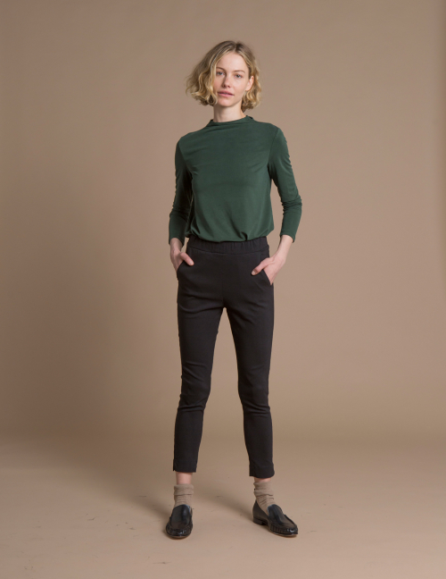 Alef Alef | אלף אלף - בגדי מעצבים | מכנסי Rocky שחור Alef Alef | אלף אלף - בגדי מעצבים | מכנסי Rocky שחור