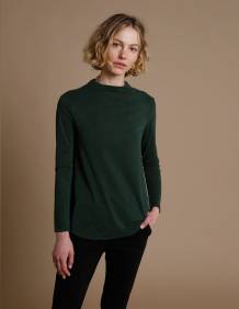 Alef Alef | אלף אלף - בגדי מעצבים | חולצת Saana | ירוק בקבוק