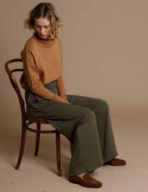 Alef Alef | אלף אלף - בגדי מעצבים | מכנסי Roy זית Alef Alef | אלף אלף - בגדי מעצבים | מכנסי Roy זית