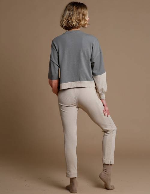 Alef Alef | אלף אלף - בגדי מעצבים | מכנסי KUNA אבן Alef Alef | אלף אלף - בגדי מעצבים | מכנסי KUNA אבן