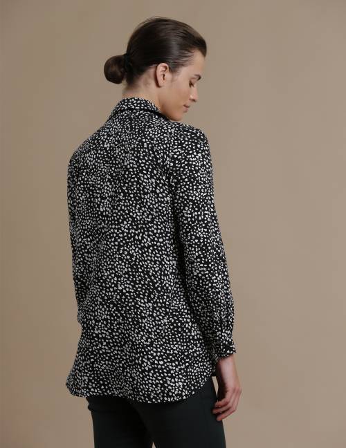 Alef Alef | אלף אלף - בגדי מעצבים | חולצת Tavor לבן נקודות Alef Alef | אלף אלף - בגדי מעצבים | חולצת Tavor לבן נקודות