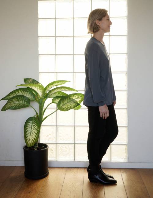 Alef Alef | אלף אלף - בגדי מעצבים | חולצת NAPOLEON פלדה Alef Alef | אלף אלף - בגדי מעצבים | חולצת NAPOLEON פלדה