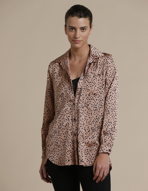 Alef Alef | אלף אלף - בגדי מעצבים | חולצת Tavor ורוד/שחור Alef Alef | אלף אלף - בגדי מעצבים | חולצת Tavor ורוד/שחור