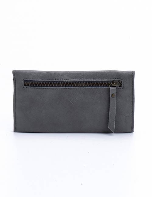 Alef Alef | אלף אלף - בגדי מעצבים | ארנק אפור כהה Alef Alef | אלף אלף - בגדי מעצבים | ארנק אפור כהה