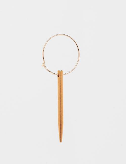 Alef Alef | אלף אלף - בגדי מעצבים | עגיל מסמר NAIL זהב Alef Alef | אלף אלף - בגדי מעצבים | עגיל מסמר NAIL זהב