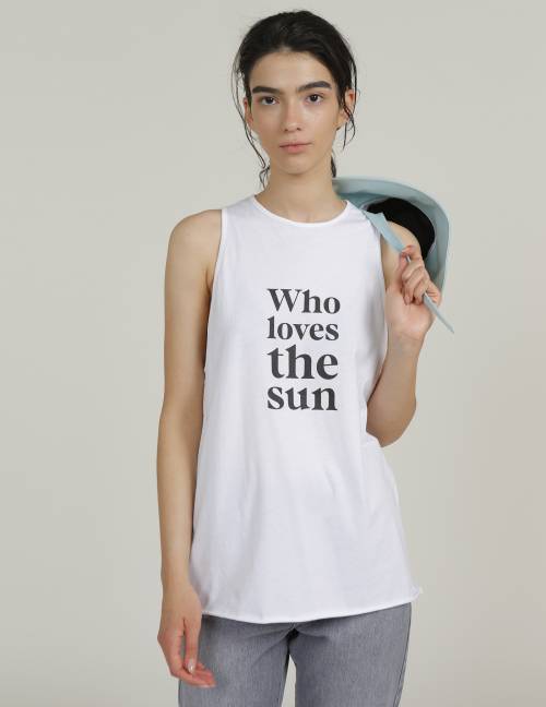 Alef Alef | אלף אלף - בגדי מעצבים | גופית SOL לבן Alef Alef | אלף אלף - בגדי מעצבים | גופית SOL לבן