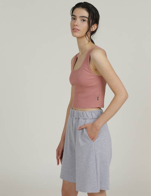 Alef Alef | אלף אלף - בגדי מעצבים | מכנסי PALMA אפור מלאנז' Alef Alef | אלף אלף - בגדי מעצבים | מכנסי PALMA אפור מלאנז'