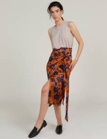 Alef Alef | אלף אלף - בגדי מעצבים | חצאית THIYHO פרחים