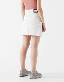 Alef Alef | אלף אלף - בגדי מעצבים | Echo Denim Skirt | Light ecru