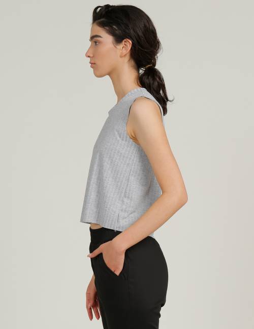 Alef Alef | אלף אלף - בגדי מעצבים | גופית APOLO אפור Alef Alef | אלף אלף - בגדי מעצבים | גופית APOLO אפור