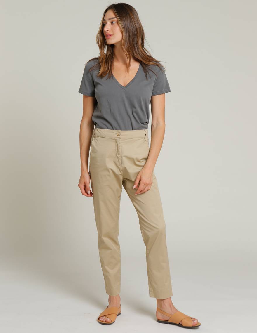 Alef Alef | אלף אלף - בגדי מעצבים | מכנסי STEFANO חאקי