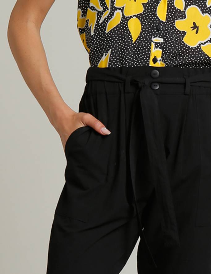 Alef Alef | אלף אלף - בגדי מעצבים | מכנסי LINDOS שחור