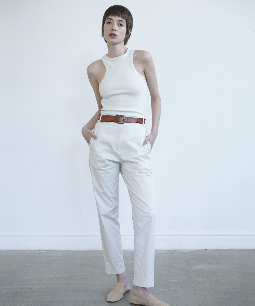 Alternative view of מכנסי STEFANO אבן