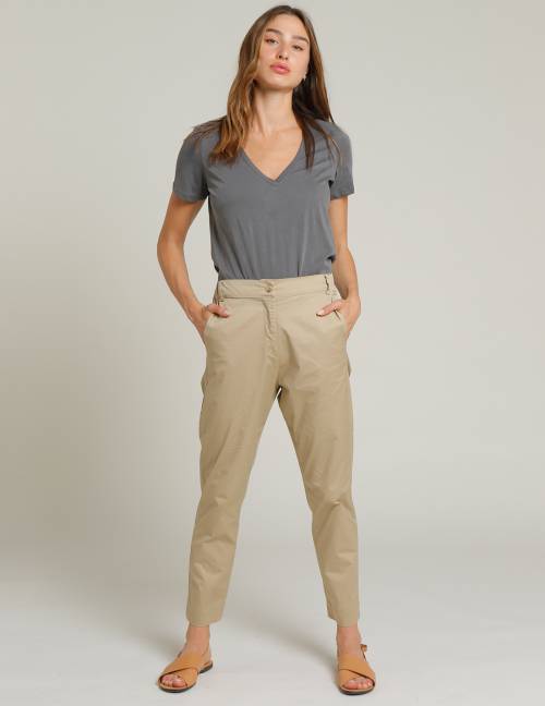 Alef Alef | אלף אלף - בגדי מעצבים | מכנסי STEFANO חאקי