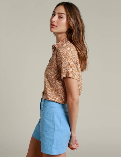 Alef Alef | אלף אלף - בגדי מעצבים | מכנסי CAPRI תכלת Alef Alef | אלף אלף - בגדי מעצבים | מכנסי CAPRI תכלת