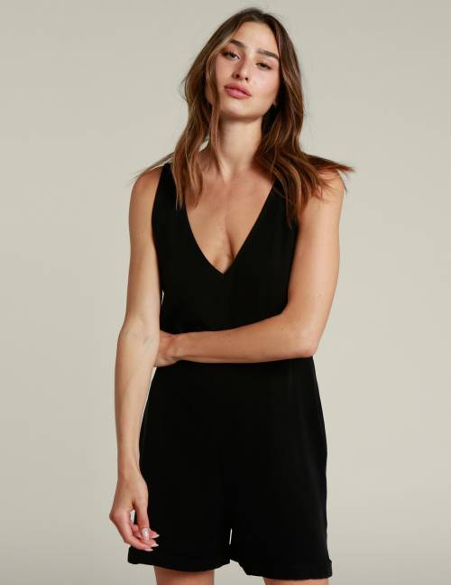 Alef Alef | אלף אלף - בגדי מעצבים | אוברול BYRON שחור Alef Alef | אלף אלף - בגדי מעצבים | אוברול BYRON שחור