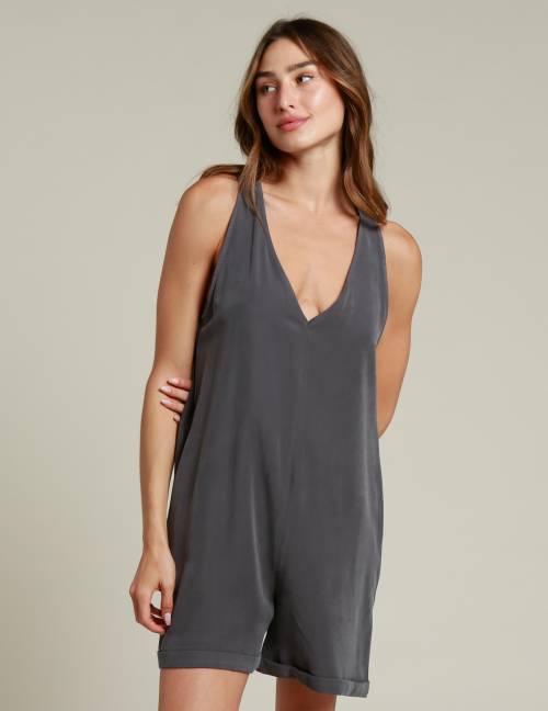 Alef Alef | אלף אלף - בגדי מעצבים | אוברול BYRON פחם Alef Alef | אלף אלף - בגדי מעצבים | אוברול BYRON פחם