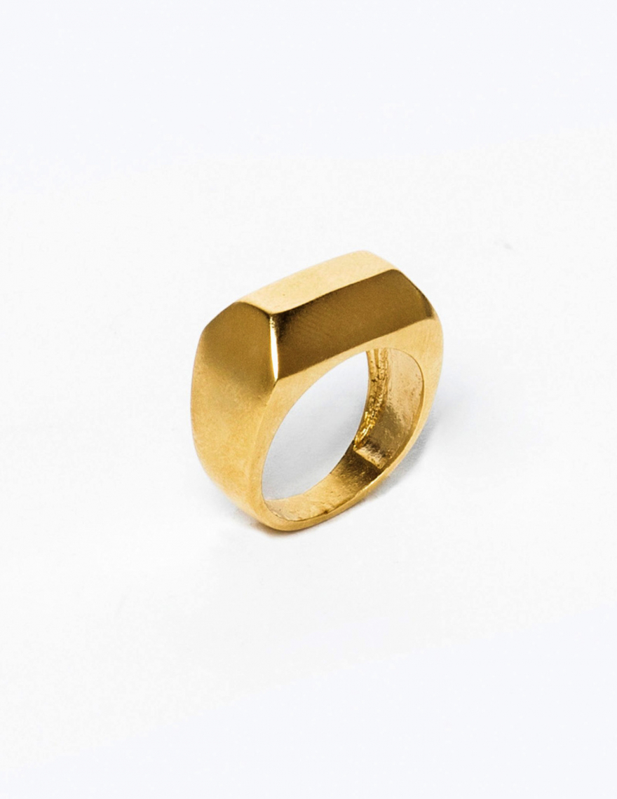Alef Alef | אלף אלף - בגדי מעצבים | טבעת סרקופג זהב