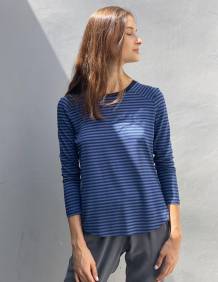 Alef Alef | אלף אלף - בגדי מעצבים | חולצת CAMILIA כחול פסים
