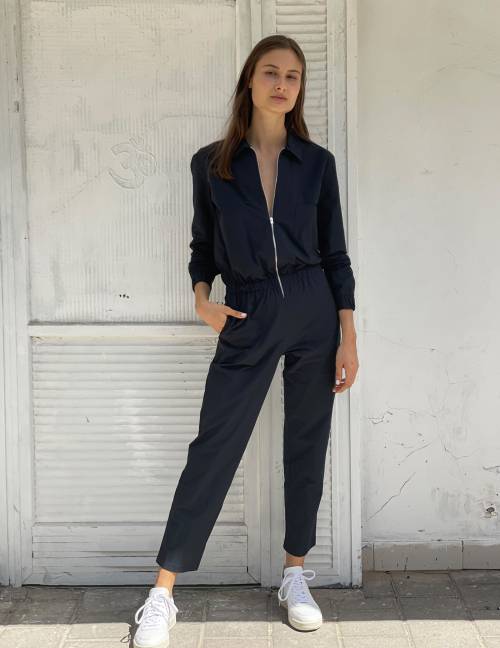 Alef Alef | אלף אלף - בגדי מעצבים | אוברול SNAPDRAGON נייבי Alef Alef | אלף אלף - בגדי מעצבים | אוברול SNAPDRAGON נייבי