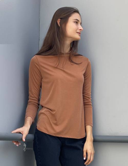 Alef Alef | אלף אלף - בגדי מעצבים | חולצת CALLA חמרה Alef Alef | אלף אלף - בגדי מעצבים | חולצת CALLA חמרה