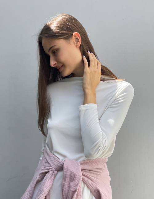 Alef Alef | אלף אלף - בגדי מעצבים | חולצת CALLA שמנת Alef Alef | אלף אלף - בגדי מעצבים | חולצת CALLA שמנת