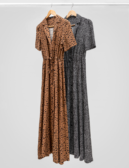 Alef Alef | אלף אלף - בגדי מעצבים | שמלת LAILA מנומר Alef Alef | אלף אלף - בגדי מעצבים | שמלת LAILA מנומר