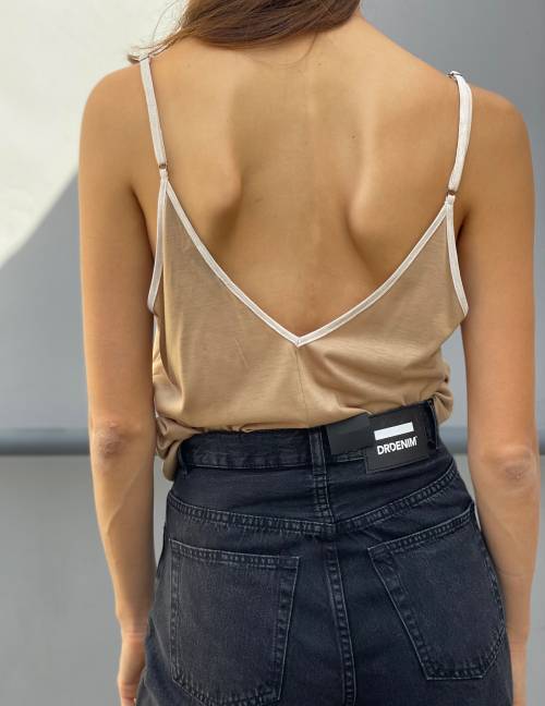 Alef Alef | אלף אלף - בגדי מעצבים | גופית CROWN מוקה Alef Alef | אלף אלף - בגדי מעצבים | גופית CROWN מוקה